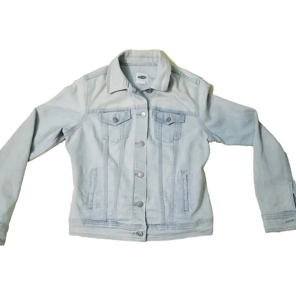 Old Navy Jeans Jacket Tag M Light Wash Denim Ladies